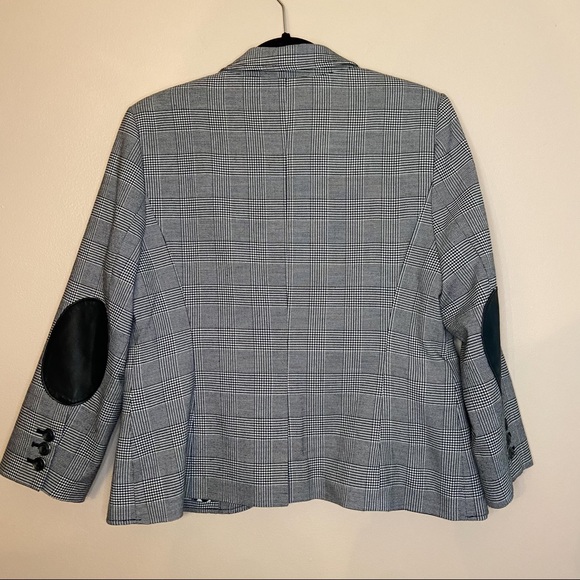 THE LIMITED BLACK AND WHITE PLAID BLAZER - Picture 8 of 8